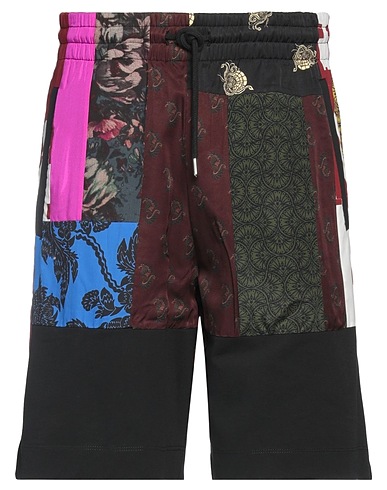 DRIES VAN NOTEN Shorts & Bermuda Black 72% Cotton, 24% Viscose, 4% Silk