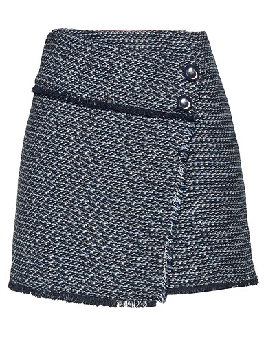 PINKO Mini skirt Navy 56% Cotton, 31% Polyester, 8% Viscose, 3% Polyamide, 2% Metallic fiber