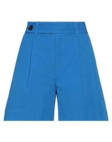 MARQUES' ALMEIDA Shorts & Bermuda Azure 85% Cotton, 15% Linen