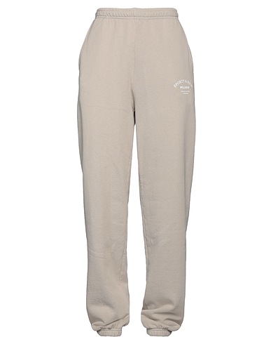 SPORTY & RICH Casual trouser Light grey 100% Cotton