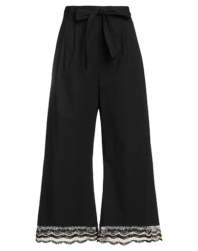 TWINSET Pantalone Nero 96% Cotone, 4% Elastan, Poliestere