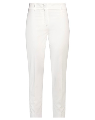 WEEKEND MAX MARA Casual trouser White 97% Cotton, 3% Elastane