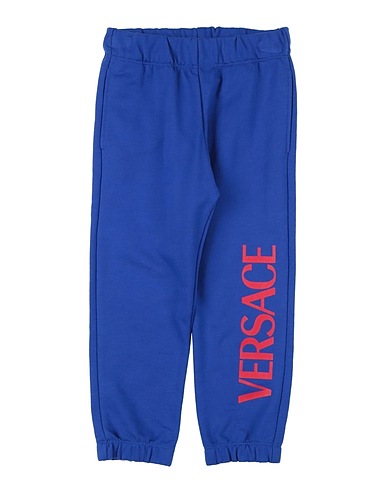 VERSACE YOUNG Pantalone Blu 100% Cotone