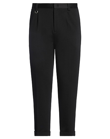 PAOLO PECORA Pantalone Nero 100% Cotone