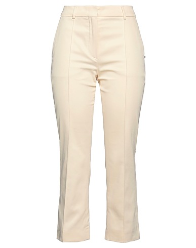 SPORTMAX Casual trouser Ivory 97% Cotton, 3% Elastane