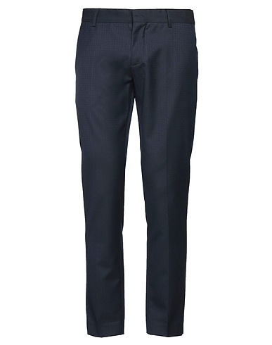 GREY DANIELE ALESSANDRINI Casual pants Navy 82% Polyester, 15% Viscose, 3% Elastane