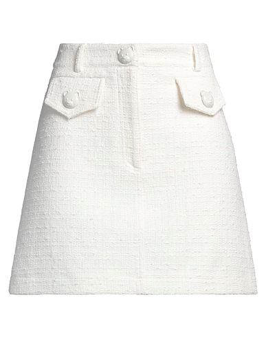 MOSCHINO Mini skirt COUTURE White 82% Cotton, 18% Polyamide