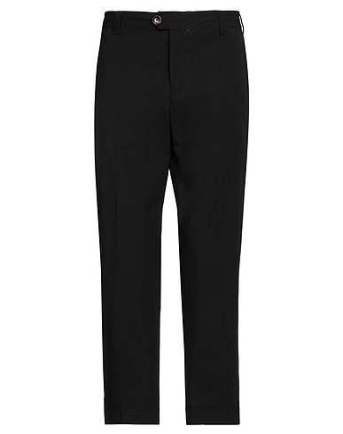 PT Torino Casual trouser Black 97% Cotton, 3% Elastane