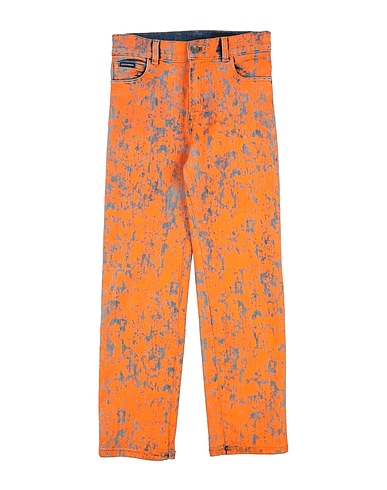 DOLCE&GABBANA Pantaloni jeans Arancione 98% Cotone, 2% Elastan, Poliestere