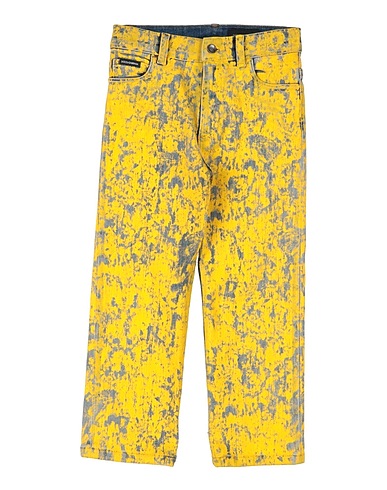 DOLCE&GABBANA Denim trousers Yellow 98% Cotton, 2% Elastane, Polyester