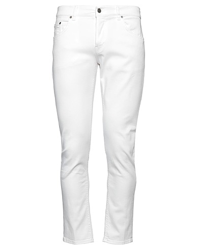 DONDUP Pantaloni jeans Bianco 92% Cotone, 6% Elastomultiestere, 2% Elastan