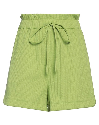 FRNCH Shorts & Bermuda Lime green 59% Polyester, 33% Viscose, 8% Elastane