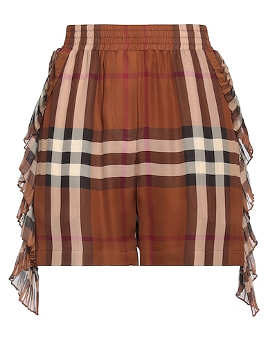 BURBERRY Shorts & Bermudas Schokobraun 100% Seide