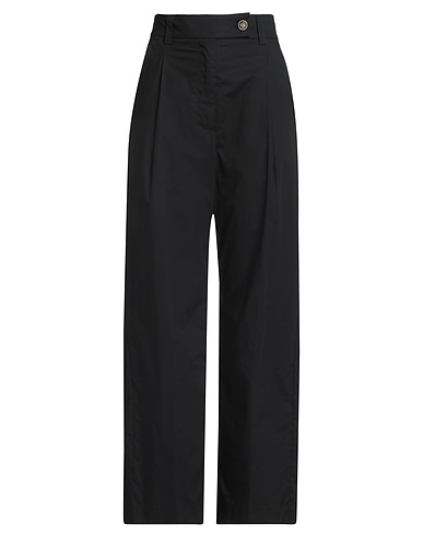 SOLOTRE Casual pants Black 100% Cotton