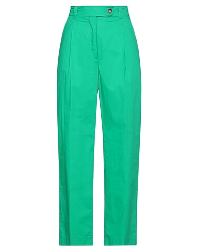SOLOTRE Pantalone Verde smeraldo 100% Cotone