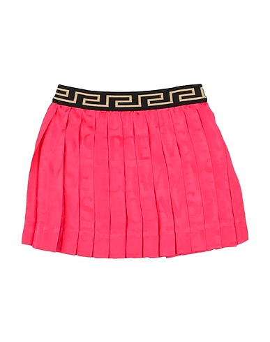 VERSACE YOUNG Skirt Coral 100% Viscose, Polyester, Elastane, Polyamide