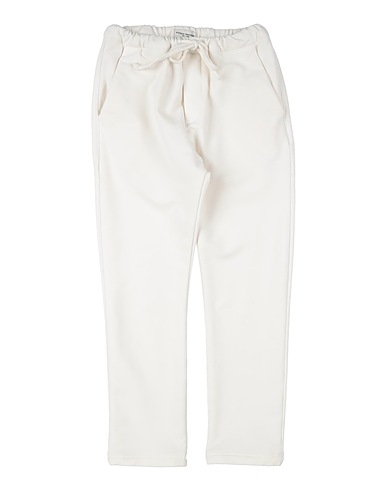 PAOLO PECORA Casual trouser White 95% Cotton, 5% Elastane