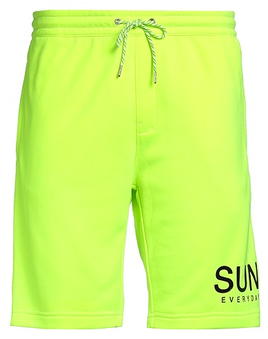 SUN 68 Shorts & Bermuda Lime green 100% Cotton