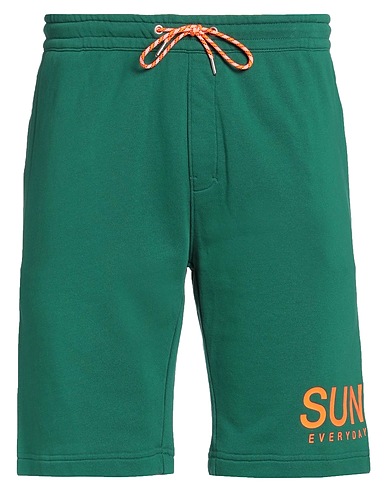SUN 68 Shorts & Bermuda Emerald green 100% Cotton