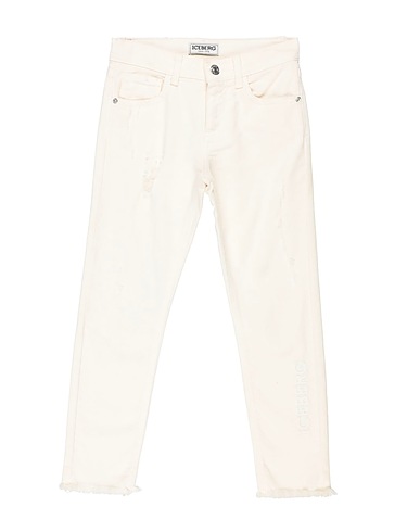 ICEBERG Pantaloni jeans Off white 98% Cotone, 2% Elastan
