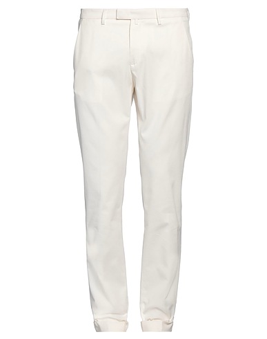 BRIGLIA 1949 Casual trouser White 97% Cotton, 3% Elastane