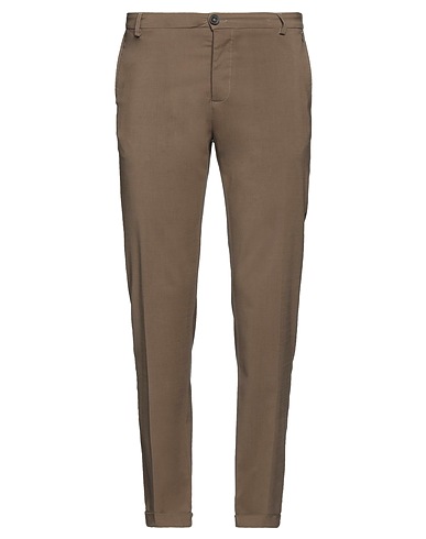 WEBER+WEBER SARTORIA Casual pants Khaki 97% Virgin Wool, 3% Elastane