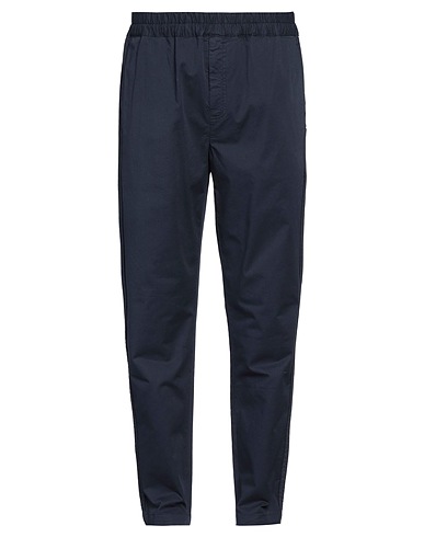 GRIFONI Casual trouser Navy blue 98% Cotton, 2% Elastane