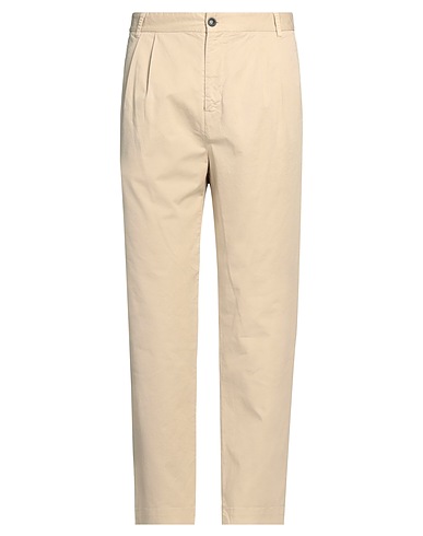 GRIFONI Casual trouser Beige 98% Cotton, 2% Elastane