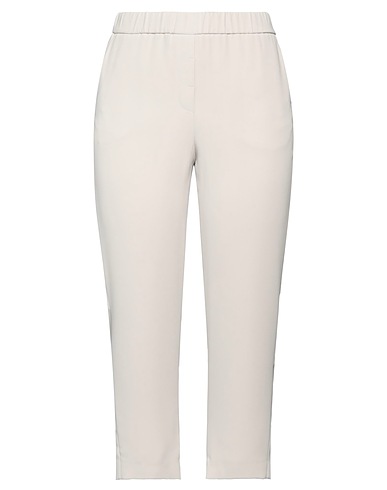 SEI SETTE 57 Pantalone Grigio chiaro 100% Poliestere