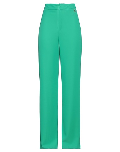 RELISH Casual trouser Green 95% Polyester, 5% Elastane