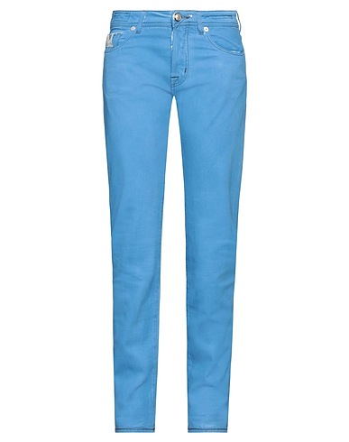 JACOB COHЁN Pantaloni jeans Azzurro 100% Cotone