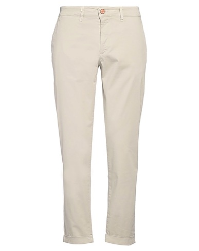 JECKERSON Casual pants Beige 97% Cotton, 3% Elastane