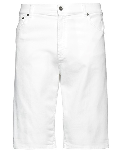 DONDUP Denim shorts White 92% Cotton, 6% Elastomultiester, 2% Elastane