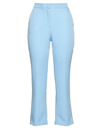 LIU •JO Casual trouser Sky blue 89% Polyester, 11% Elastane