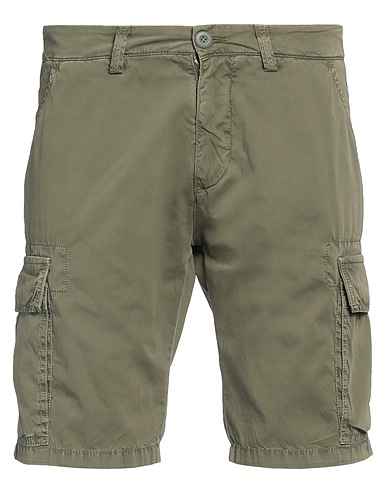 MODFITTERS Shorts & Bermuda Verde militare 100% Cotone