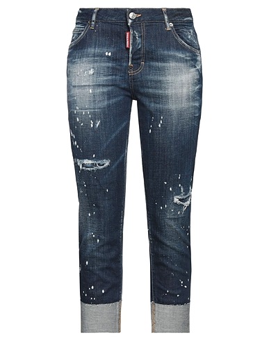 DSQUARED2 Denim trousers Blue 98% Cotton, 2% Elastane, Brass