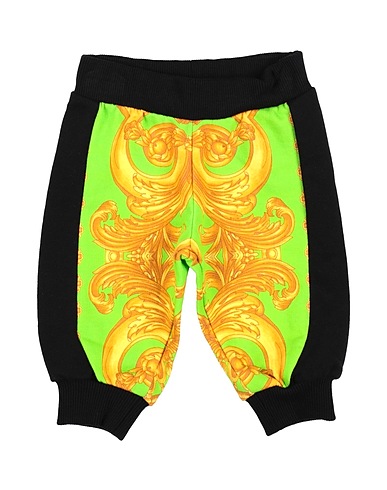 VERSACE YOUNG Hosen Schwarz 100% Baumwolle, Elastan