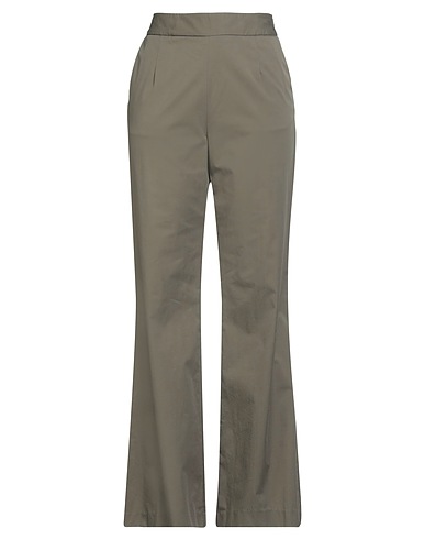 ALESSIA SANTI Pantalone Verde militare 66% Cotone, 31% Poliammide, 3% Elastan