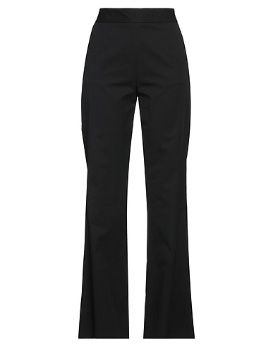 ALESSIA SANTI BOTTOMWEAR Black 66% Cotton, 31% Polyamide, 3% Elastane