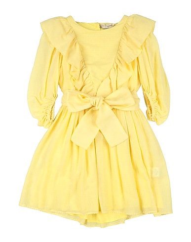 STELLA McCARTNEY KIDS Dress Pastel yellow 92% Cotton, 8% Polyamide