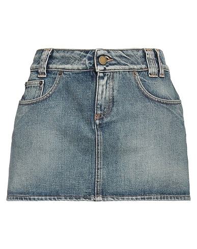 ALESSANDRA RICH Denim skirt Blue 100% Cotton