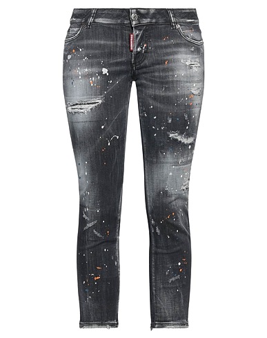 DSQUARED2 Denim pants Black 92% Cotton, 6% Elastomultiester, 2% Elastane