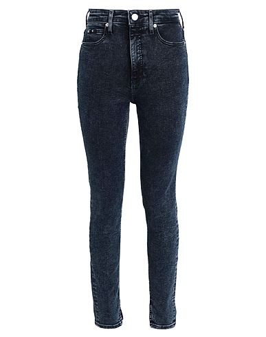 CALVIN KLEIN JEANS Denim trousers Blue 92% Cotton, 6% Elastomultiester, 2% Elastane