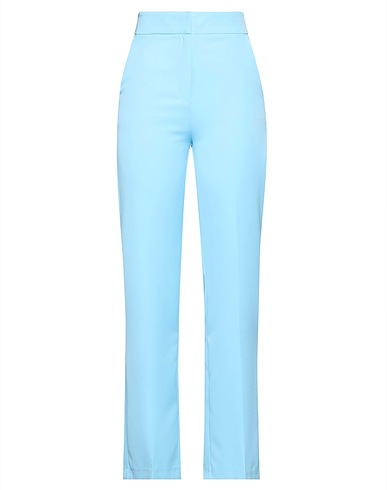 ACTUALEE Casual pants Sky blue 88% Polyester, 12% Elastane