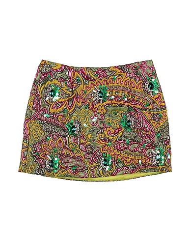 DOLCE&GABBANA Skirt Military green 62% Polyester, 18% Polyamide, 12% Metallic Polyester, 8% Acrylic, Glass