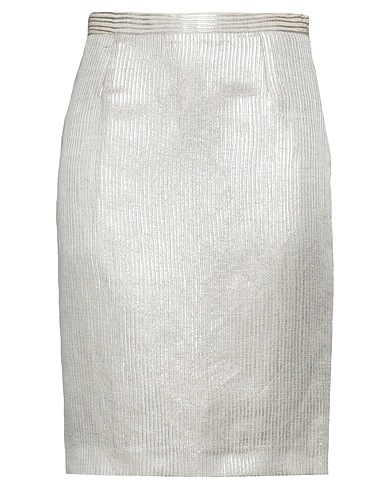 GAI MATTIOLO Midi skirt Beige 51% Acetate, 37% Linen, 7% Polyester, 5% Polyamide