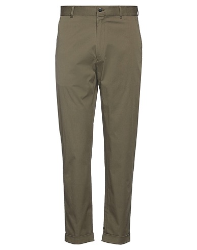 CARUSO チノパンツ ミリタリーグリーン コットン 97% / ポリウレタン 3%