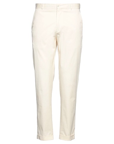 CARUSO Casual trouser Ivory 97% Cotton, 3% Elastane