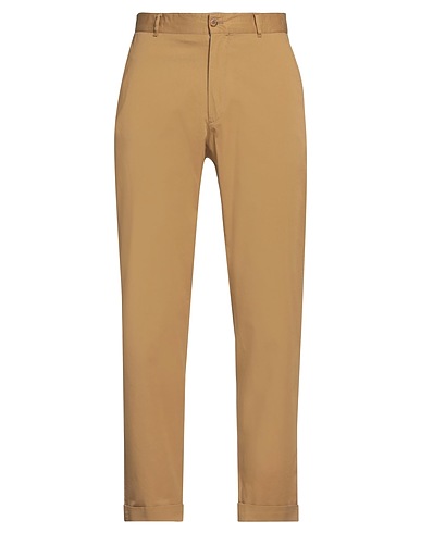 CARUSO Casual pants Camel 97% Cotton, 3% Elastane