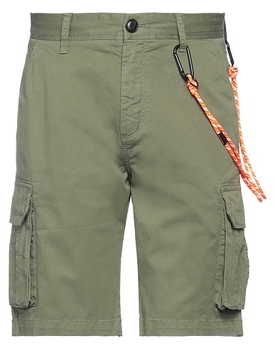SUN 68 Shorts & Bermuda Military green 97% Cotton, 3% Elastane